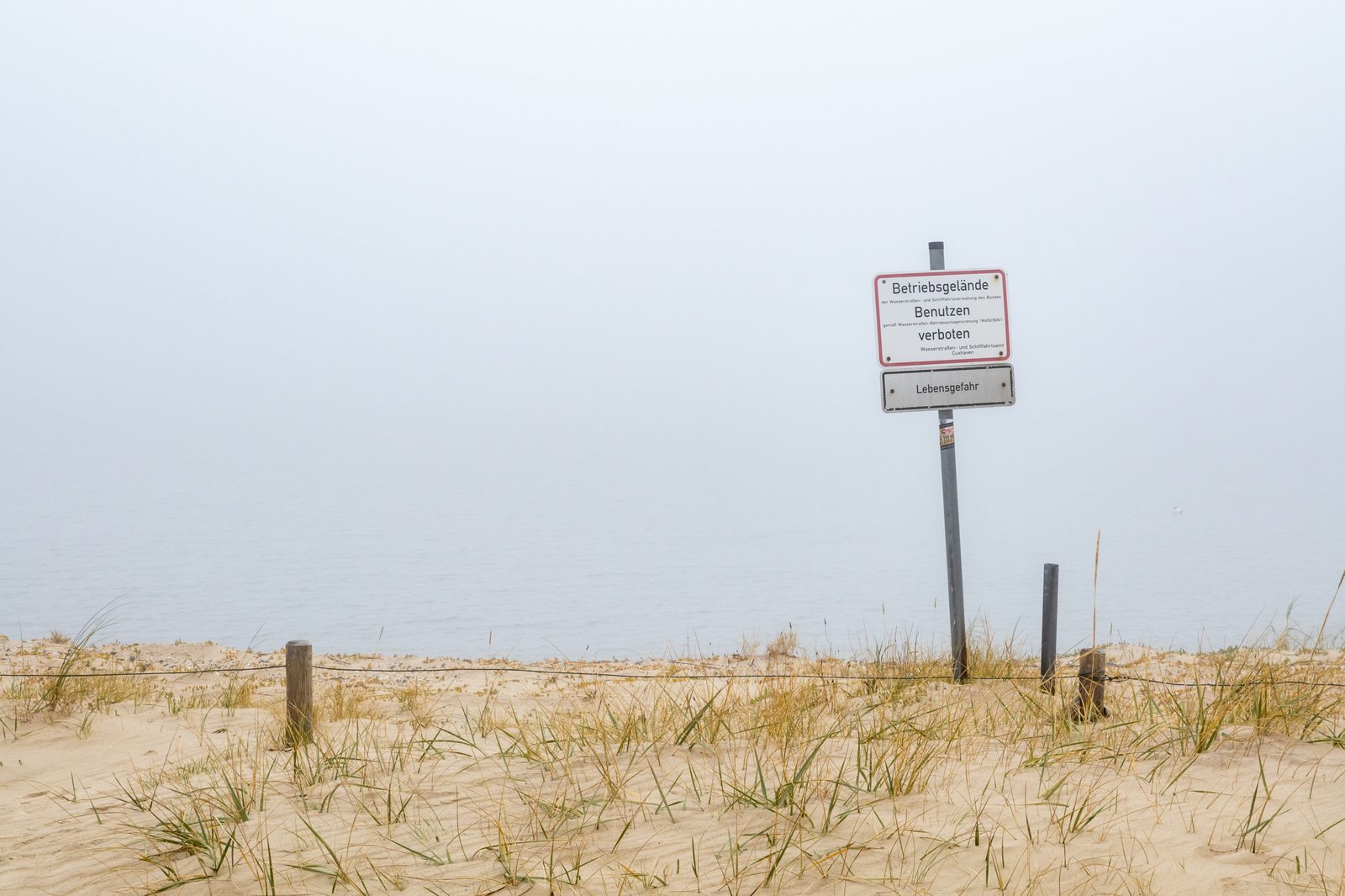 Nebelstimmung an der Küste bei Cuxhaven